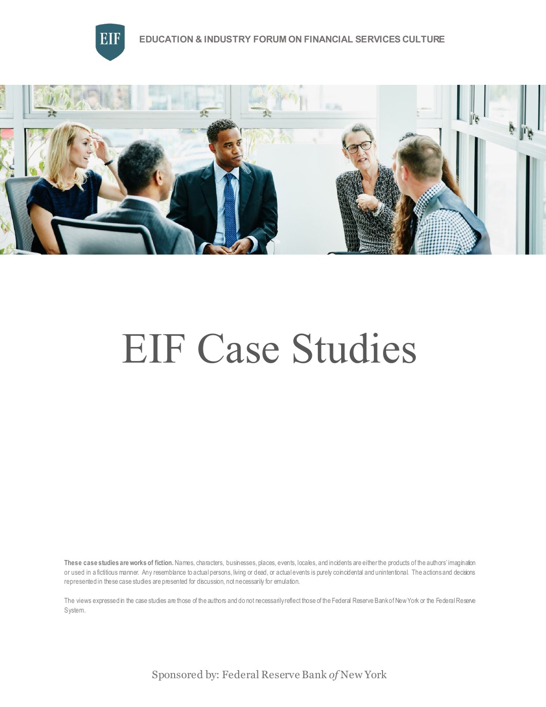 Cover of EIF Case Studies