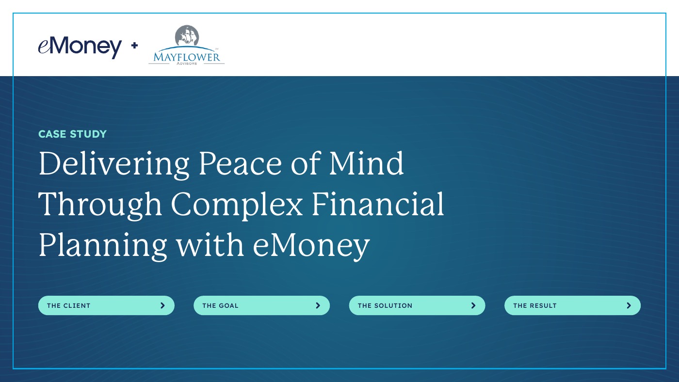 Cover of Delivering Peace of Mind Through Complex Financial Planning with eMoney
